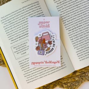 Magnetic Bookmark | Handmade Bookmarks for Readers | Strong Thin Magnets | Fun & Playful Page Markers | Book Lover Gift – Fall Bookmark