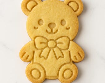 Tagliabiscotti a forma di orsetto STL – Design in rilievo / Download digitale