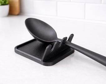 Spoon Rest STL File | 3D Printable Kitchen Utensil | Modern Spoon Holder | Digital Download