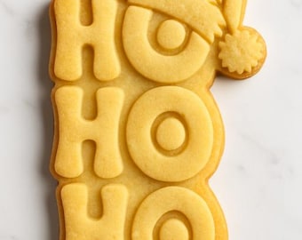 hO hO hO Ausstechform STL | Weihnachten Weihnachtsmannmütze Form | Digitaler Download