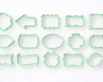 15 Cookie Cutter Set – Digital STL Files – Printable Cookie Cutters