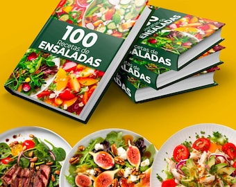 100 Recetas de Ensaladas – Libro Digital | Recetario Saludable Paso a Paso (PDF)