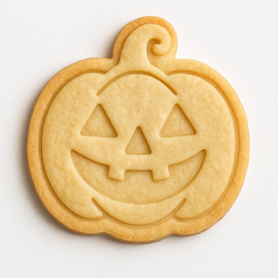 3D Printable Pumpkin Cookie Cutter and Stamp - Halloween Baking | Digital Download