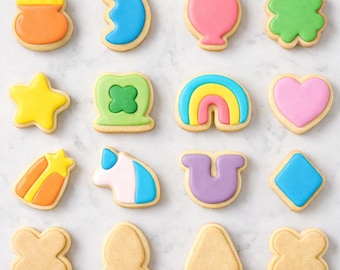 Juego de cortadores de galletas Lucky Charms STL: 16 amuletos de malvavisco (3 tamaños incluidos) / Descarga digital