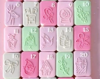 Christmas Advent Calendar Cookie STAMP Set • 25 Designs Digital Download
