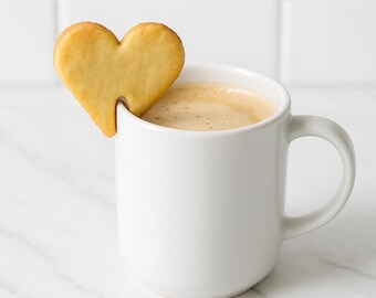 Herz Mug Cookie Cutter STL - Digitale Datei für Hängekekse