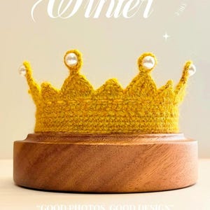 Royal Crown Crochet PDF Pattern - How to Crochet Birthday Crown Tutorial - Crochet Tiara Amigurumi - Princess Crown Crochet Gift for Her