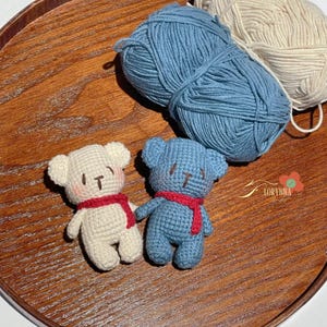 Crochet Pattern: Tiny Bear Crochet PDF Pattern, Cute Mini Bear Amigurumi, Crochet Bear Pattern, Crochet Keychain Pattern, Gift for Her