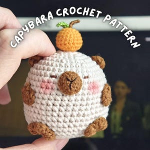 Capybara Crochet Pattern, Capybara Amigurumi Pattern, How to Crochet Lovely Capybara? Easy Friendly Crochet Animal Pattern, DIY Plush Toy