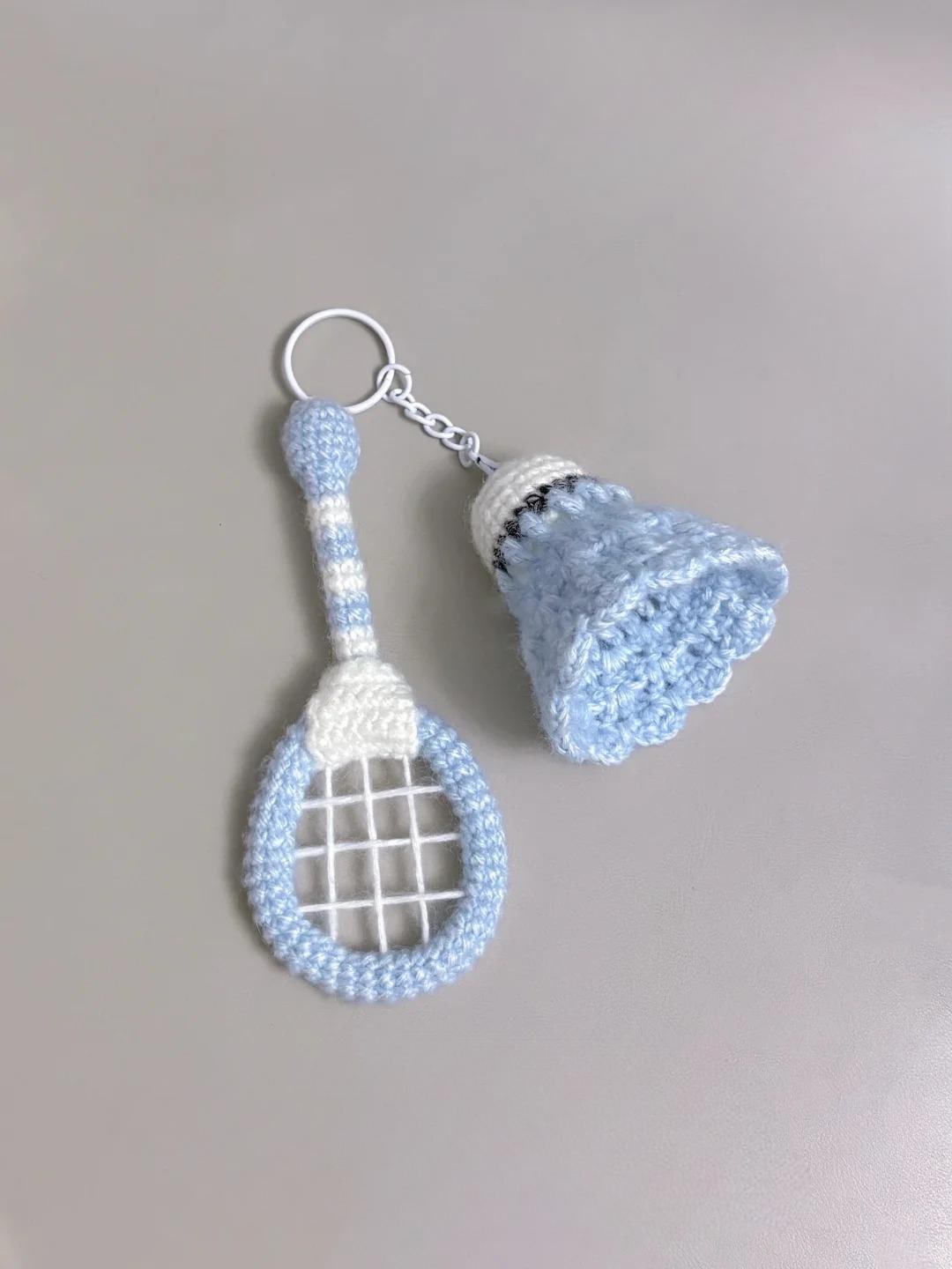Badminton Charm Crochet Pattern - Cute Badminton Racket & Shuttlecock ...