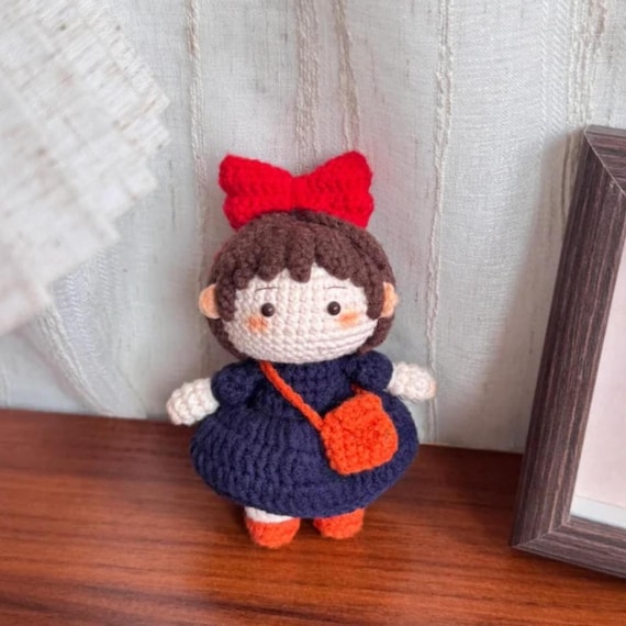 Little Witch Crochet Pattern PDF, Mini Witch Doll Amigurumi, Cute Halloween Keychain, Handmade Plushie Toy, Spooky Gift for Her or Kids