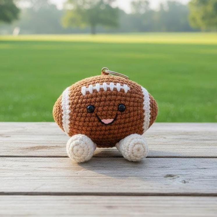 10 Football Crochet Patterns for Game Day Gifts, Decor, and Amigurumi Fans 2 Cute Football Crochet