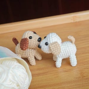 Mini Puppy Crochet Pattern PDF, Cute Dog Amigurumi, Small Puppy Toy, Handmade Puppy Amigurumi, Handmade Gift for Dog Lovers, Mini Puppy Toy