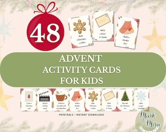 Advent Activity Cards for Kids | Christmas Countdown (PDF)