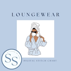Loungewear Nadelspitzenmuster | Digitaler Download | Digitale Nadelspitze Stichschablone | PDF Herunterladen | Einfache Nadelspitze | Anfänger Nadelspitze