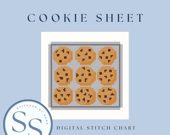 Cookie Sheet Needlepoint Pattern: Easy DIY Design (Digital Download, PDF Chart)