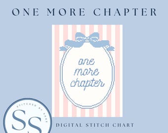 One More Chapter Needlepoint Chart: Easy Stitch Guide (PDF Download)