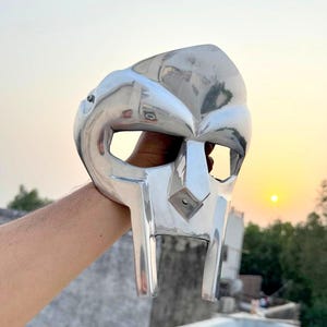 Handmade MF Doom Gladiator Mask | Madvillain Metal Face Mask
