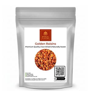Golden Raisins - Premium Quality | Naturally Sweet and Plump | Perfect for Baking, Snacking & Cooking | 4 oz, 8 oz, 16 oz | Bengal Flavors