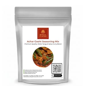 Achar Gosht Seasoning Mix - Premium Quality | Tangy & Spicy Indian Curry Blend for Meat Dishes | 4 oz, 8 oz, 16 oz | Bengal Flavors
