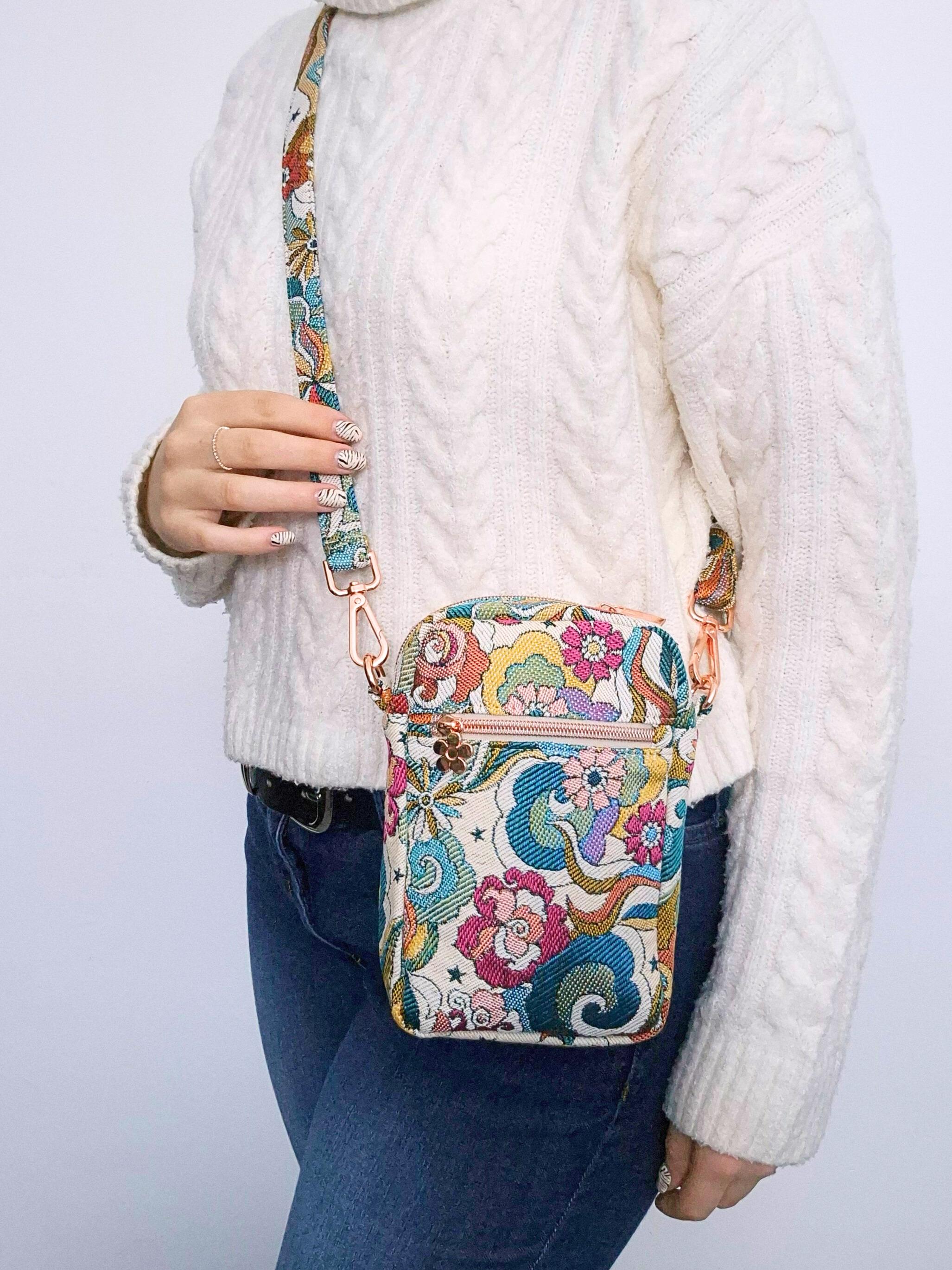 Sac à Main Artisanal Coloré, 100% Laine, Bandoulière, Neuf Sans étiquette