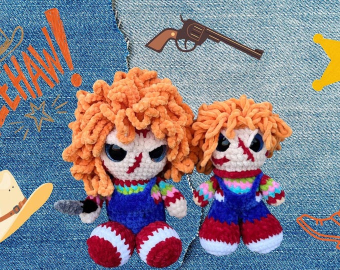 Creepy Crochet Killer Doll Plushie | Horror-Inspired Amigurumi | Slasher Movie Character