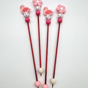 1 Paar Kawaii Flamingo Amigurumi Nähen Sticks: Häkeln Plüschtier Werkzeug