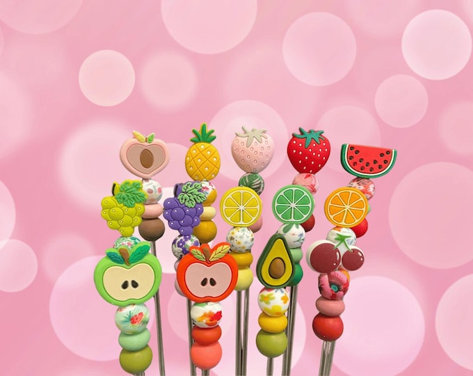 10" Fruit Amigurumi Sewing Stick: Fruit Stick Singles! | Fruity Food Ami Stick | Single Stick Only