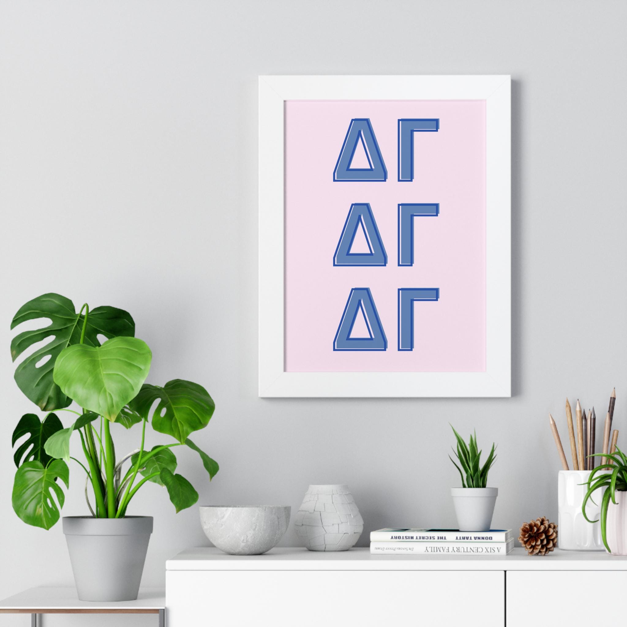 Delta Gamma Sorority Letter Print