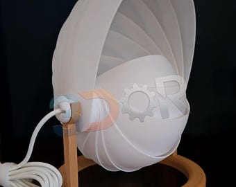 Modern Minimalist 3D Printed Desk Lamp  Customizable LED Night Light Original Fibolamp