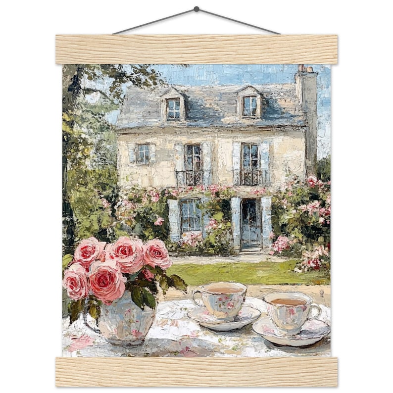 French Country Cottage Wall Art – Rose Garden Tea Printable ...
