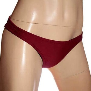 Sport Bikini Bottoms Low Rise with traditional elastic image 1