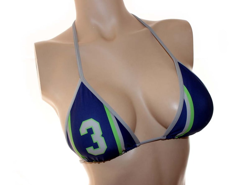 Football Seahawks Bikini Top image 1