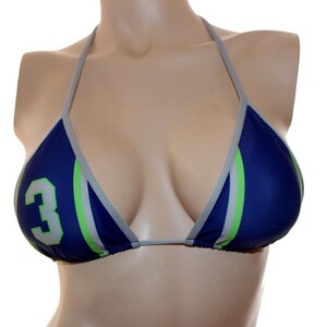 Football Seahawks Bikini Top image 2