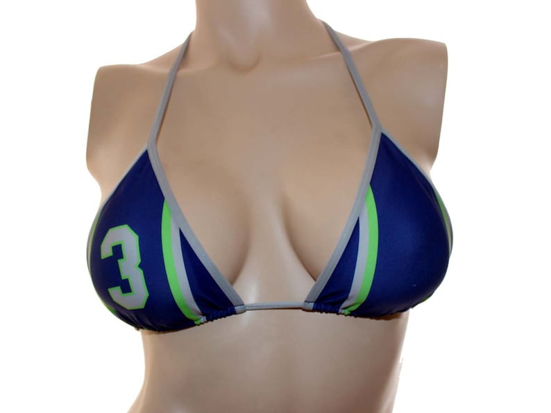 Football Seahawks Bikini Top image 2