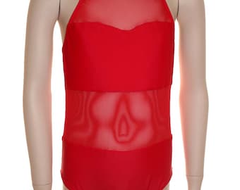 Leotard with Mesh (multiple color options)