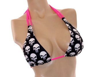 Punisher Halter Top / Bikini Top