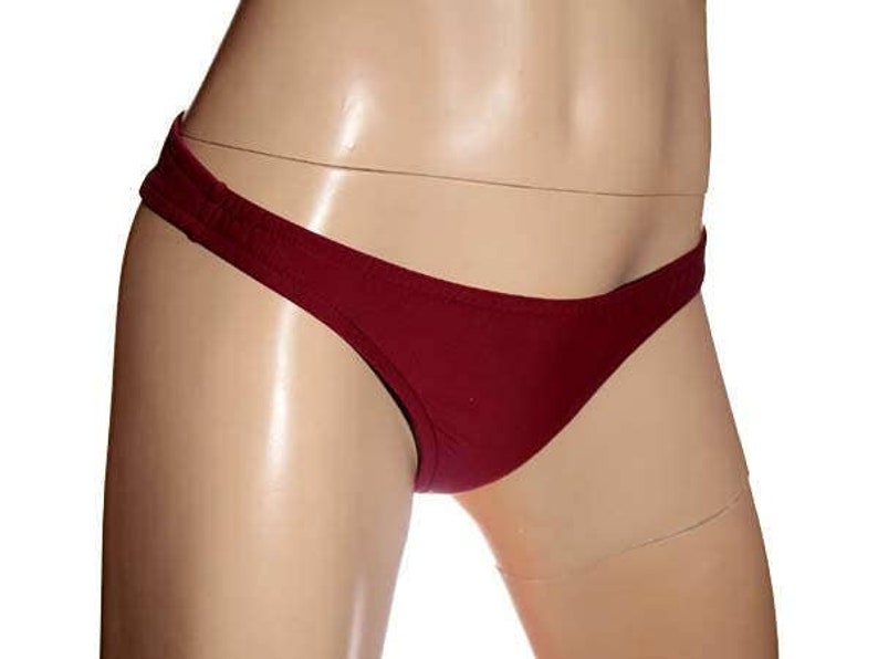 Sport Bikini Bottoms Low Rise with traditional elastic image 1