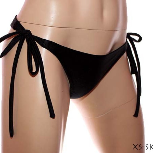 Thick Tie Side Bikini Bottoms (multiple coverage and color options)