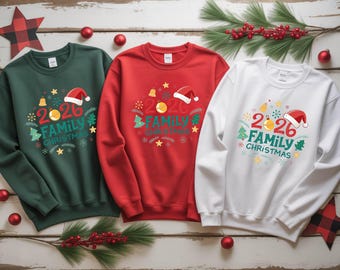 2026 Family Christmas Sweatshirt, Matching Family Christmas Shirt, Holiday Family Crewneck, Christmas 2026 Sweater, Family Xmas Gift
