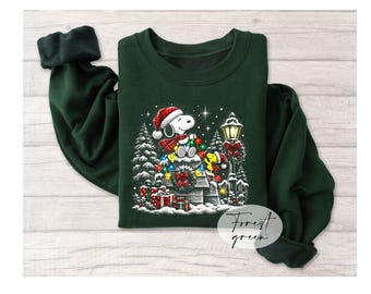 Christmas Dog Sweatshirt, Holiday Dog Shirt, Cute Christmas Sweatshirt, Christmas Lights Shirt, Winter Dog Lover Gift, Holiday Crewneck