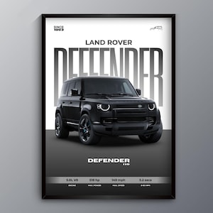 Defender 110 Digital Print Land Rover Wall Art Off-Road 4x4 Poster Printable SUV Artwork Car Enthusiast Gift Garage Decor Car Poster Bundle