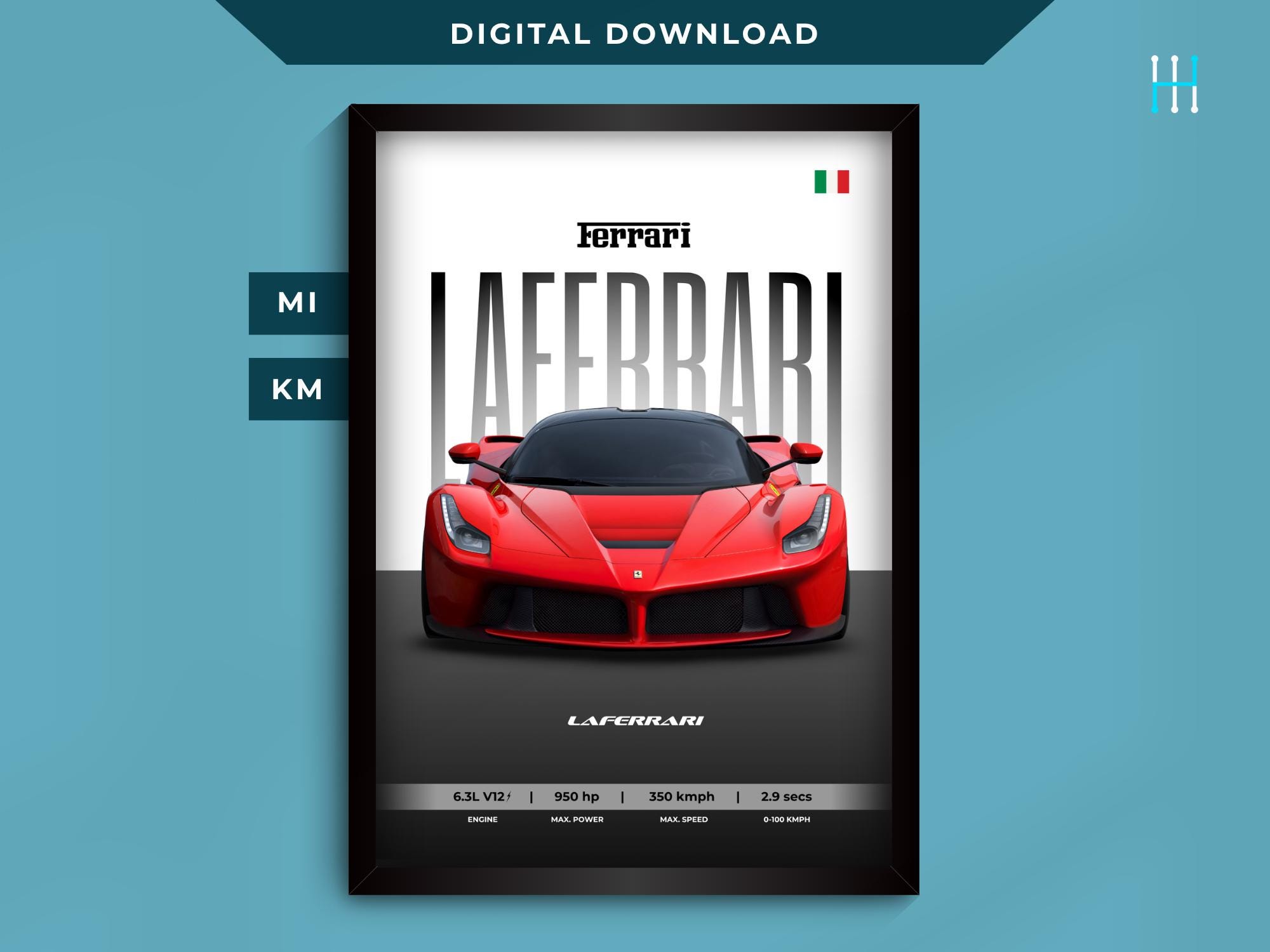 Laferrari poster - Etsy México, image size:2000x1500
