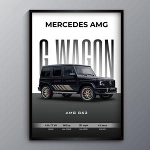 G Wagon Poster Digital Print Mercedes G Class Wall Art AMG G63 Printable SUV Poster Car Artwork Car Enthusiast Gift Supercar Poster Bundle