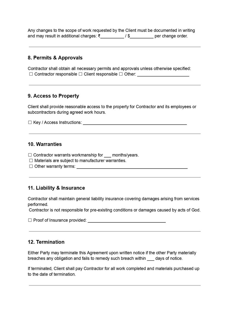 Apartment Upgrading Agreement