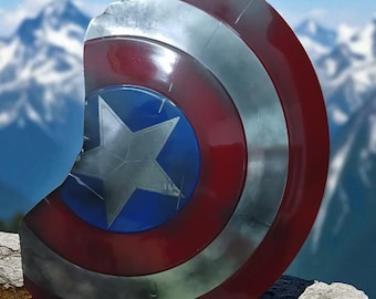 Broken Captain America Shield Replica 24" – 1:1 Metal Endgame Prop | Avengers Cosplay Collectible
