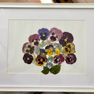 Pressed Flower Wall Art, Framed