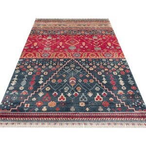 Königlicher Nomaden Mosaik Teppich | Handgefertigter Teppich aus Tencel Bild 8