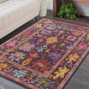 Oriental Stylish Interiors Rug, Elegant Persian Design Carpet, Classic Living Room & Bedroom Area Rug, Durable Easy-Care