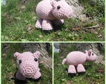 PATTERN Cute Little Pig Crochet Pattern - DOWNLOADABLE